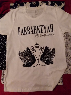 THE ORIGINAL! PARRAHKEYAH By Yahfarheria  (NEW) "Black & White" Signature T-Shirt  #39000